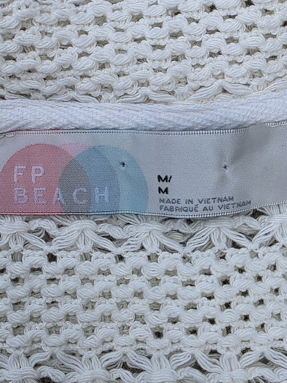 Free People FP Beach Crochet Romper Boho Ivory Medium - Picture 8 of 12